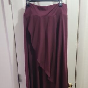 HALARA Asymmetrical Wine Skirt